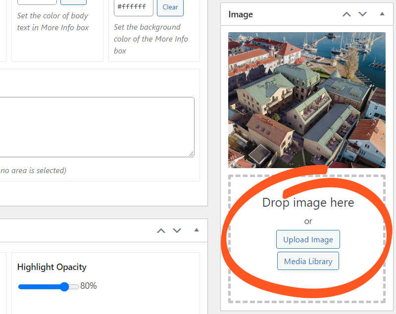 Where to upload images