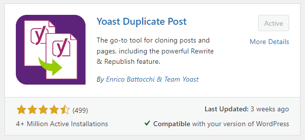 Install Yoast Duplicate Post